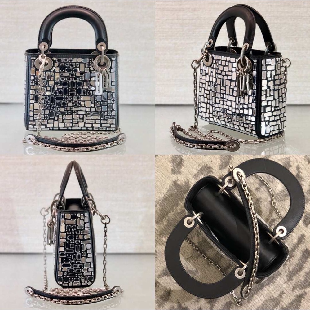 Authentic Mini Lady Dior Mosaic of Mirrors bag